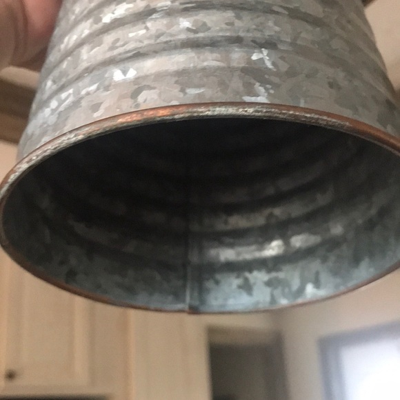 Farmhouse Decor Metal Pedestal Tray Large - Picture 4 of 7